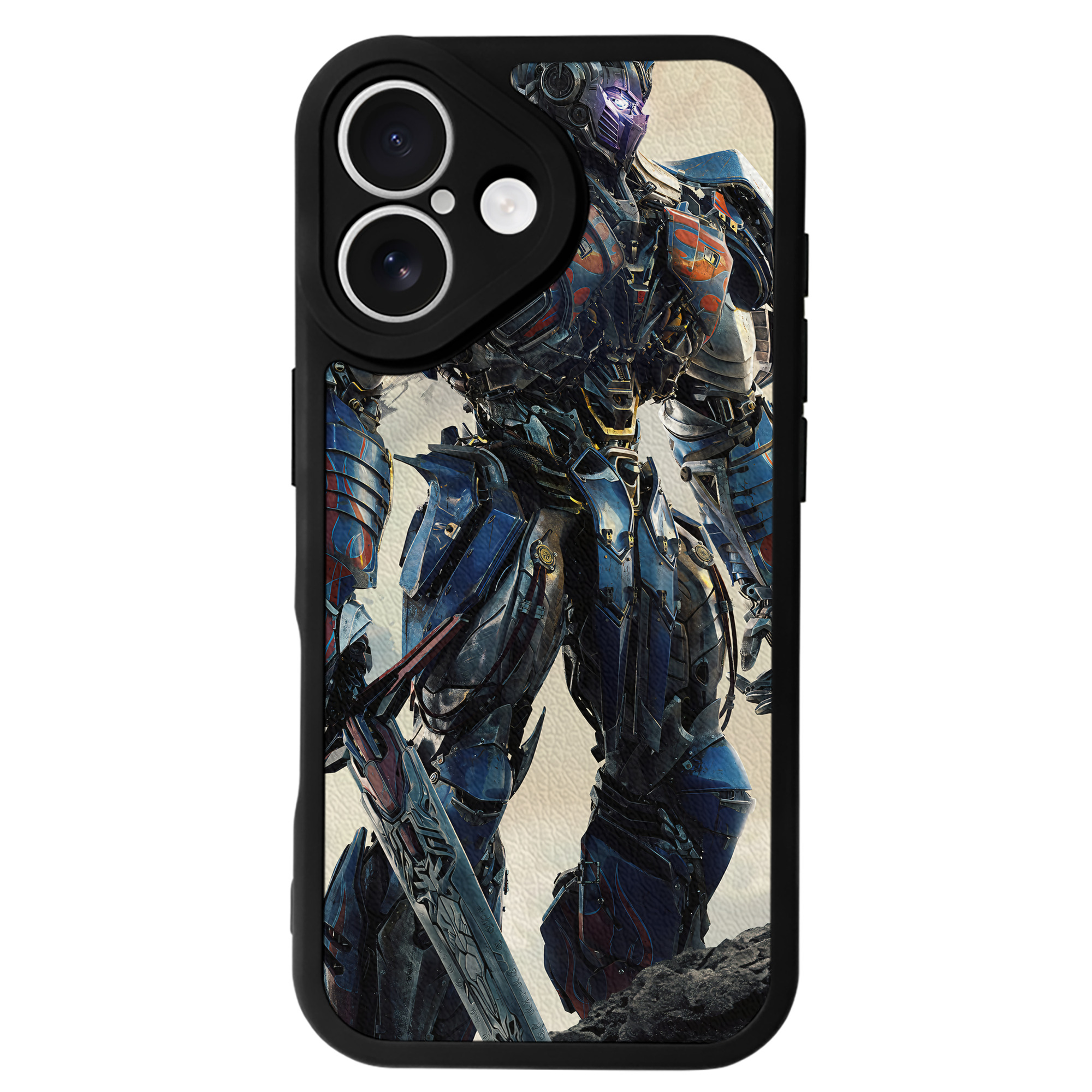 （画像用） Transformers トランスフォーマー 【iPhone 16シリーズ対応】シリコンスマホケース（レザー調） 材質：シリコン